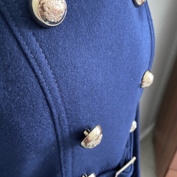 NWT Miss Sixty Cassie Coat Trench Military Double Breasted Fit and Flare - Picture 8 of 15